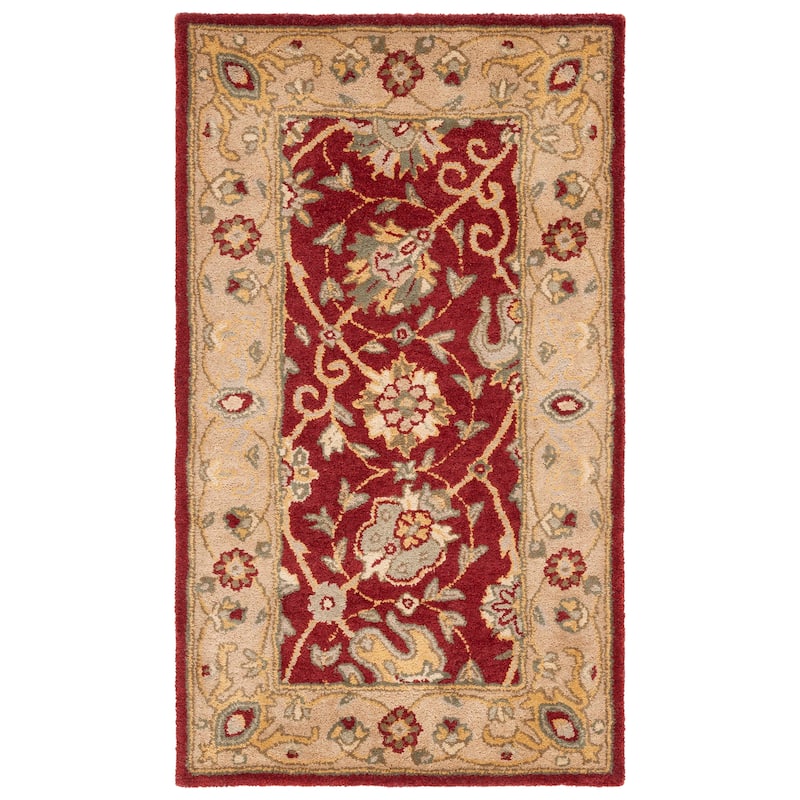 SAFAVIEH Handmade Antiquity Zuriñe Traditional Oriental Wool Rug - 2'3" x 4' - Rust