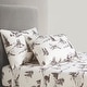 preview thumbnail 1 of 2, Paseo Road White Pine 200TC Cotton Printed Toile Rustic Lodge 4 Piece Sheet Set