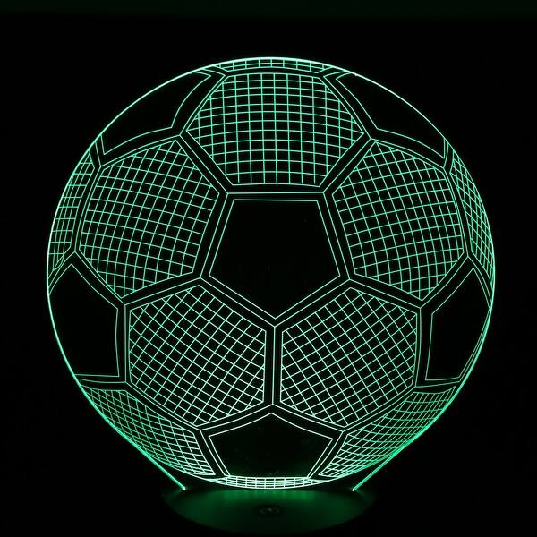Shop Dc 5v Football Shape 3d Acrylic Led Night Light 7 Color