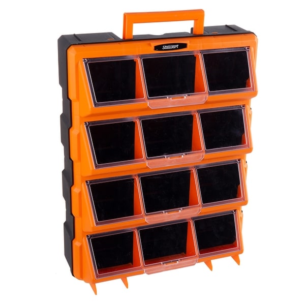 Plastic Storage Drawers - 12-Bin Screw Organizer by Stalwart