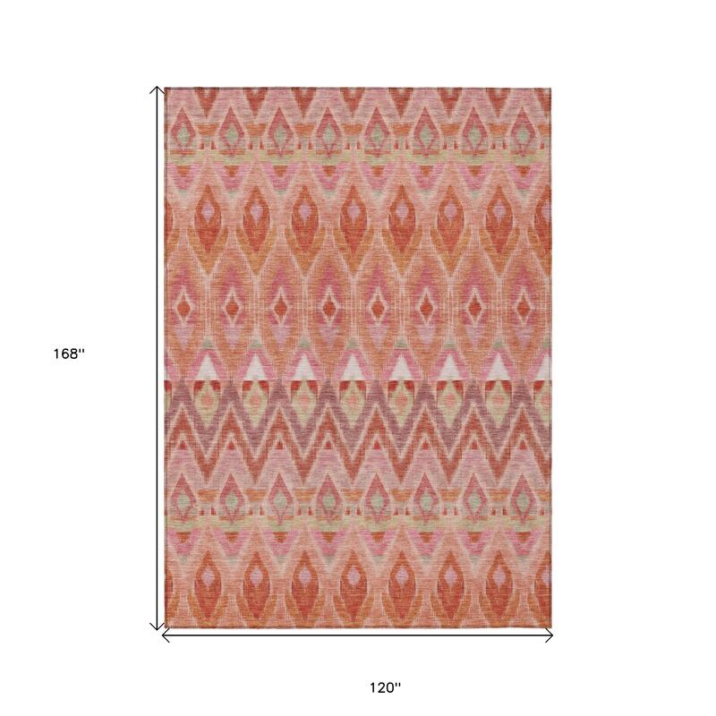 HomeRoots Southwestern Transitional Rectangle Outdoor Rug
