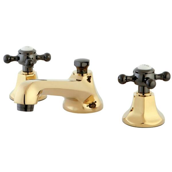 Kingston Brass Water Onyx Widespread Double Handle Bathroom Faucet