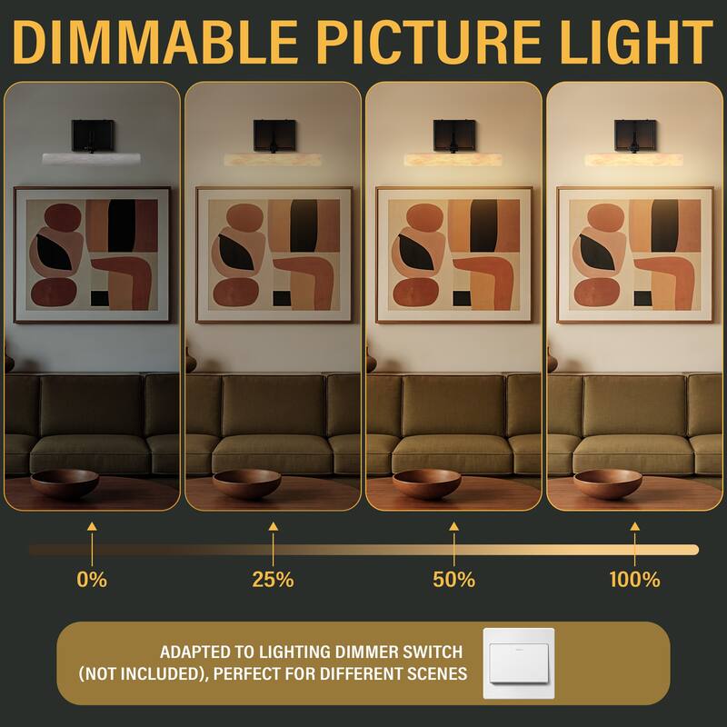 KAYLA 12/20-inch Marble Cylinder Vanity Light-Copper