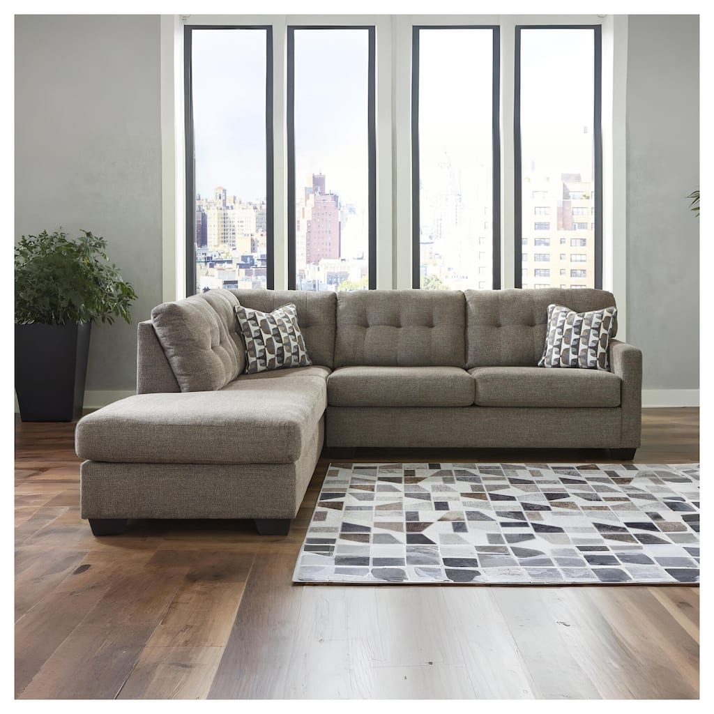 Signature Design by Ashley Mahoney 2-Piece Sectional with Chaise - 105"W x 90"D x 37"H