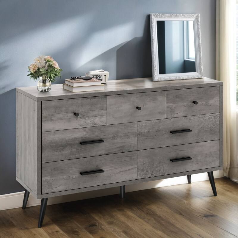 Moasis 47" W 6 Drawers Double Dresser for Bedroom, Chests of drawers