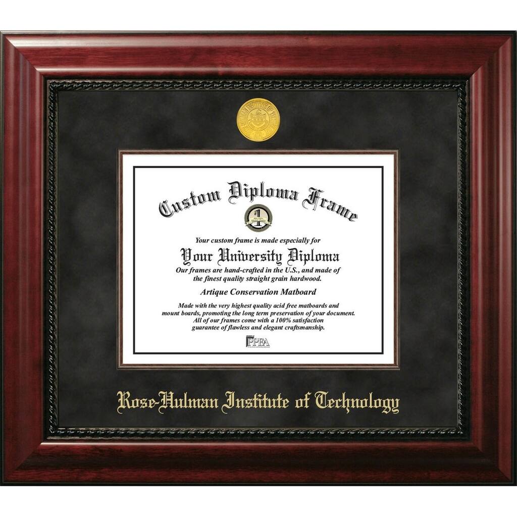 Rose Hulman Institute of Technology 11w x 8.5h Executive Diploma Frame