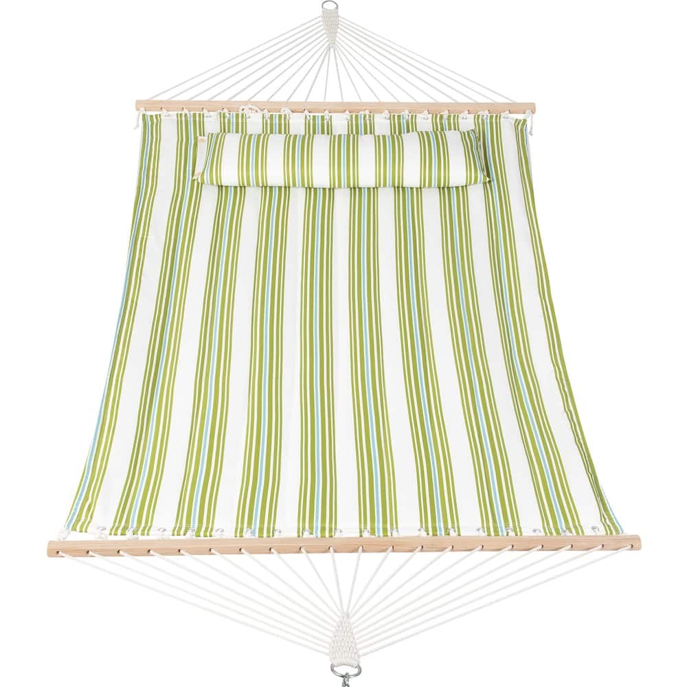 78'' Quilted 2 Person Hammock Beach Swing with Spreader Bars&Pillow - 55.1*122*1