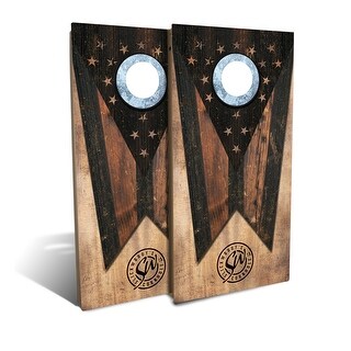 Ohio State Flag Vintage Backyard Cornhole Board Set (Includes 8 Bags ...