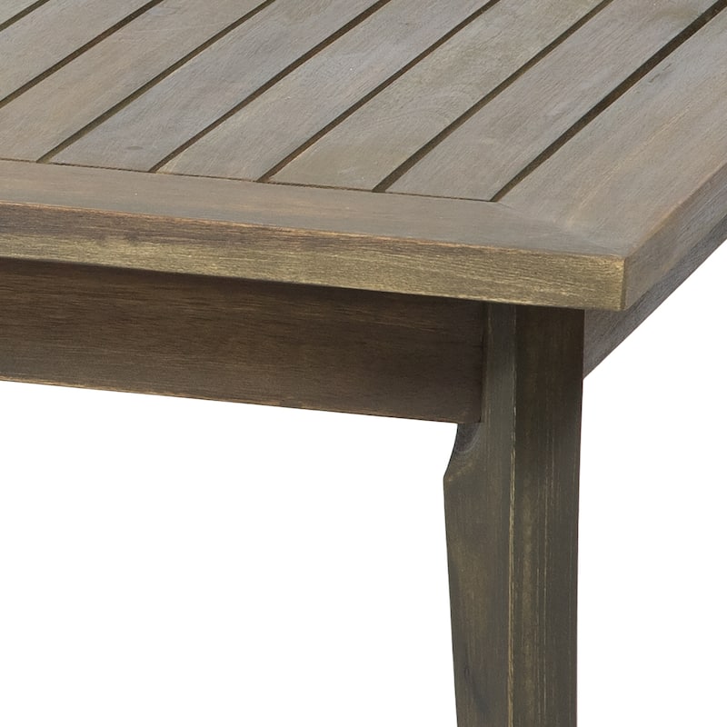 Nicholson Outdoor 4-seat Acacia Chat Set by Christopher Knight Home