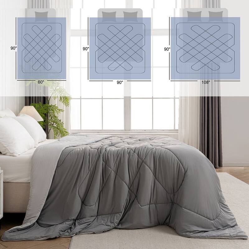 Double-Sided Cooling Comforter for Hot Sleepers