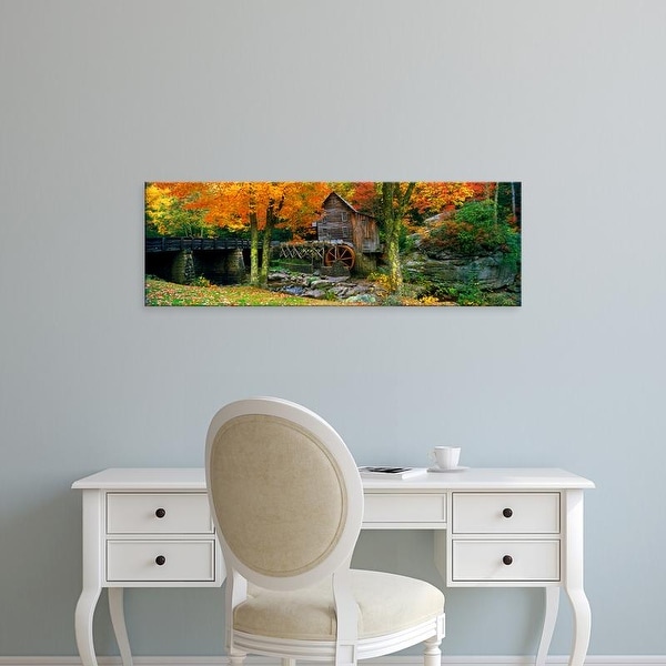 Easy Art Prints Panoramic Image 'Power station, Glade Creek Grist Mill, Babcock Park, West Virginia' Canvas Art