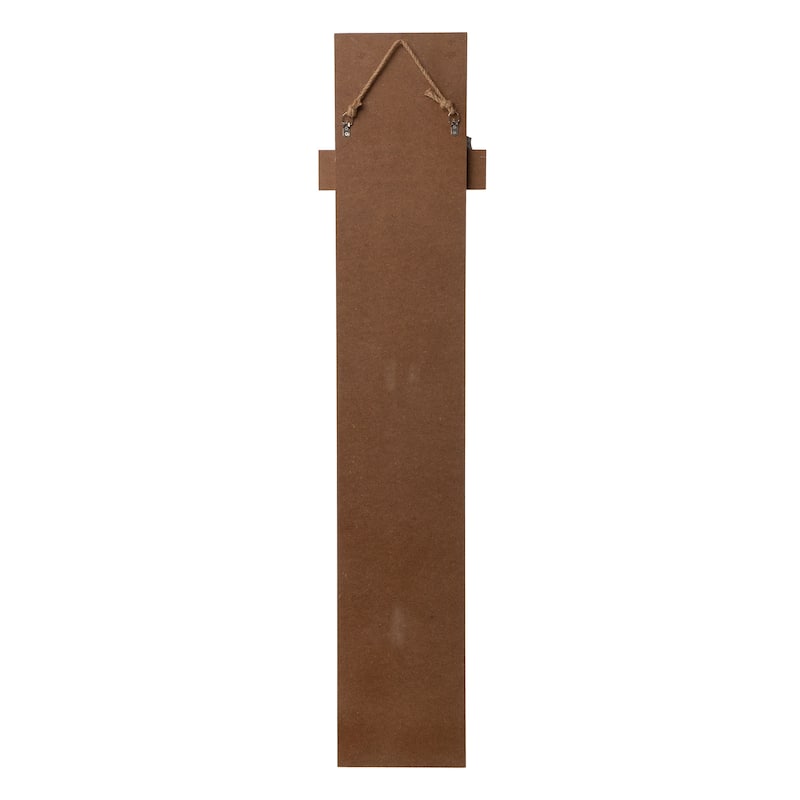 Glitzhome Christmas Wooden 42-inch Santa / Snowman Porch Sign
