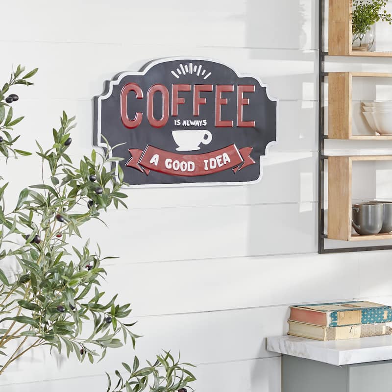 Metal Sign Wall Decor - Black - Roche River Decor