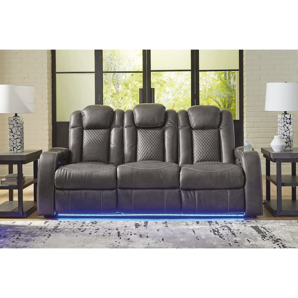 Signature Design by Ashley Fyne-Dyme Power Reclining Sofa - 85" W x 43" D x 43" H
