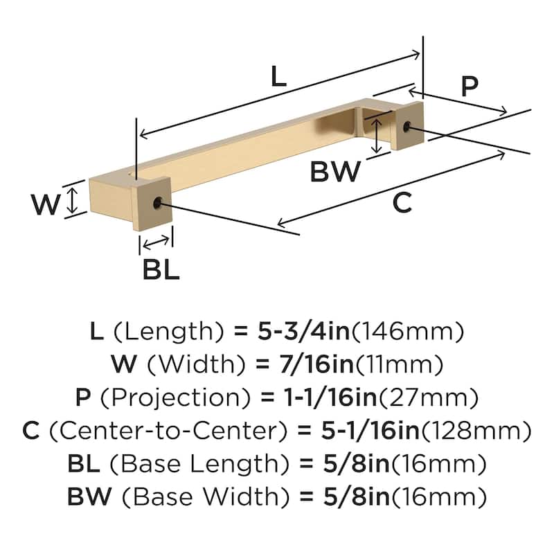 Amerock Bridgeport Cabinet, Drawer, or Furniture Pull