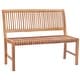 preview thumbnail 5 of 5, Chic Teak Castle Outdoor Teak Wood Patio & Garden Bench without Arms, 4 foot