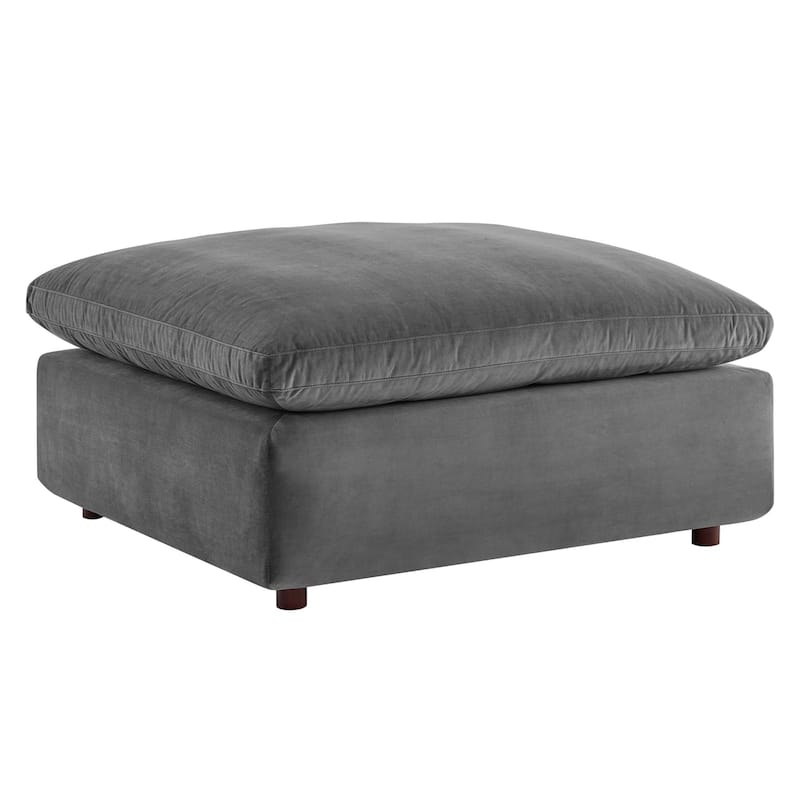 Commix Down Filled Overstuffed Velvet 6-Piece Sectional Sofa