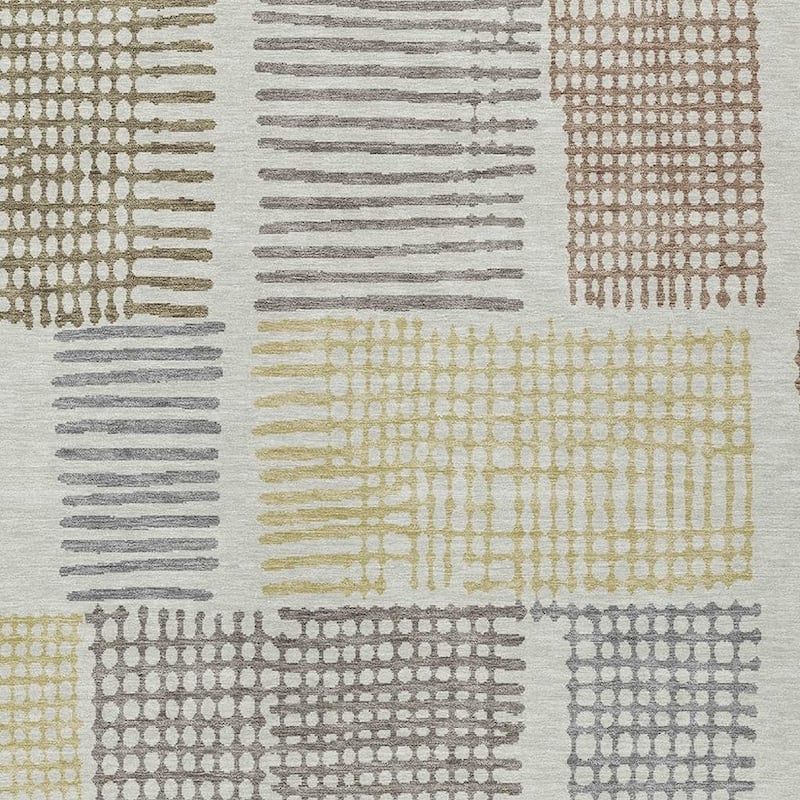 HomeRoots Geometric Transitional Rectangle Outdoor Rug