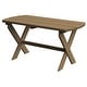 preview thumbnail 9 of 14, Poly Folding Oval Coffee Table Weathered Wood