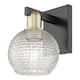 Option Black Antique Brass / Clear Basketweave