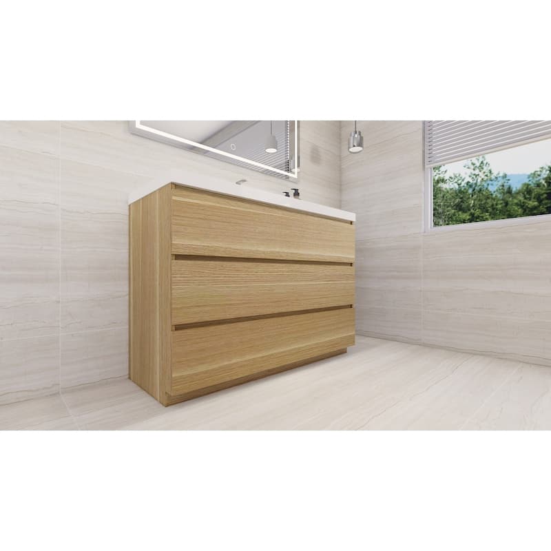 Aron 48'' Freestanding Vanity with Reinforced Acrylic Sink