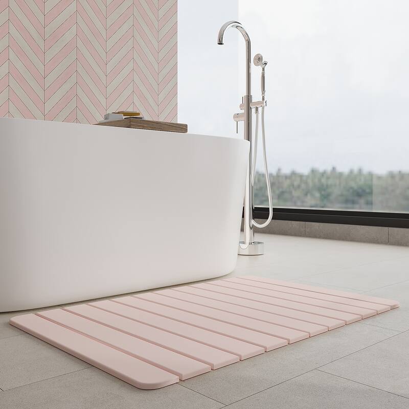 Diatomite Quick Dry Stone Large Wide 35" x 24" Bath Mat