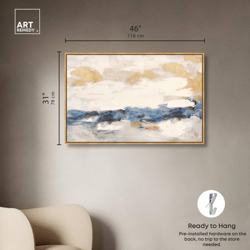 Mountain Mist Canvas Digital Abstract Art by Art Remedy