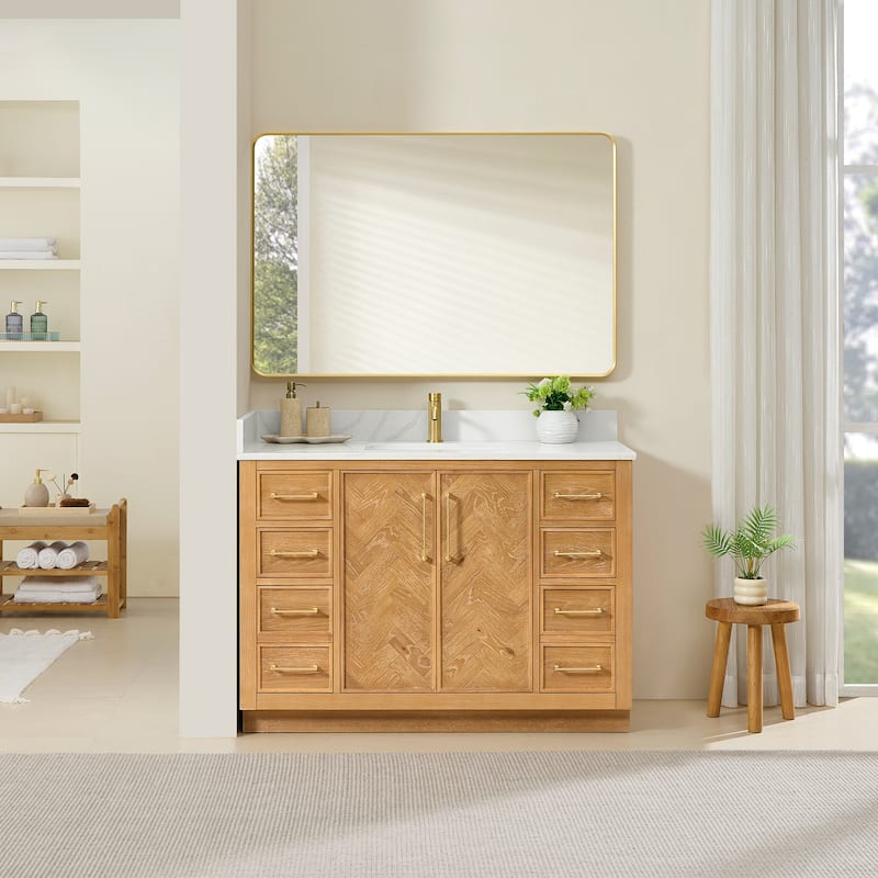Jakarta Bath Vanity with Quartz Stone Top without Mirror