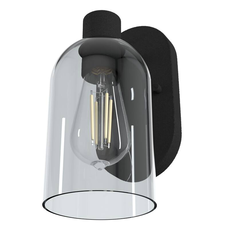 Hunter Lochemeade 1 Light Wall Sconce, Damp Rated - Bathroom, Hallway, Bedroom - Modern Farmhouse, Contemporary, Industrial