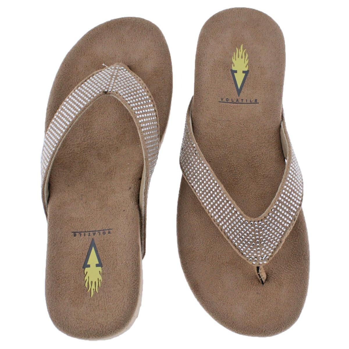 volatile rhinestone sandals