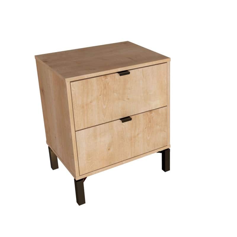 Minimalist 2-Drawer Nightstand