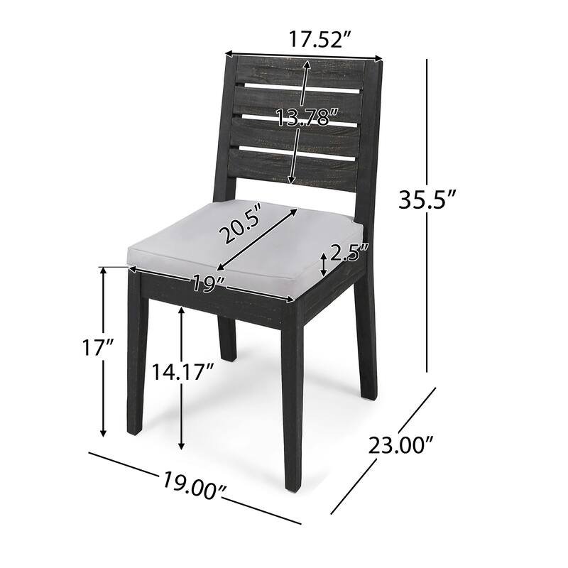 6 Piece Patio Furniture Set, Acacia Wood Outdoor Table and Chair Set with Rectangular Table, 4 Chairs and 1 Bench聽