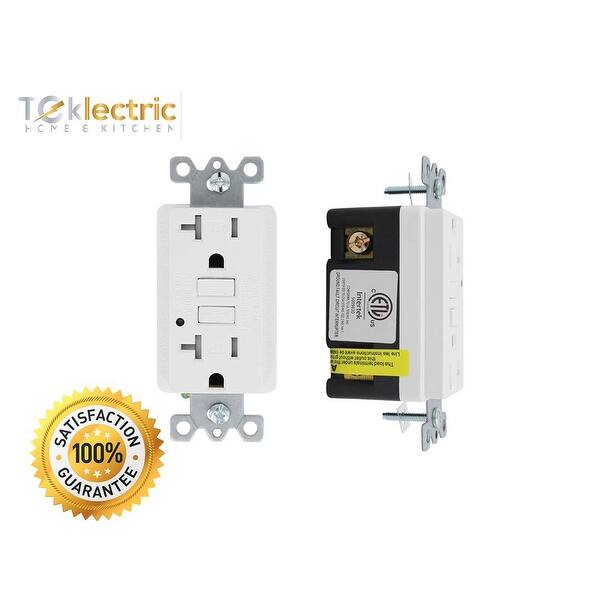 Shop White Gfci 20a 125v Tamper Resistant Outlet 20 Amp