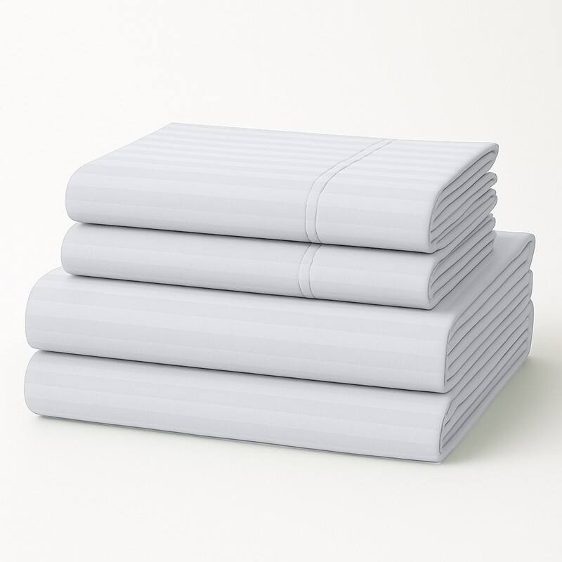 Premium Breathable Cotton Deep Pocket Sheet Set Hotel-Quality Comfort