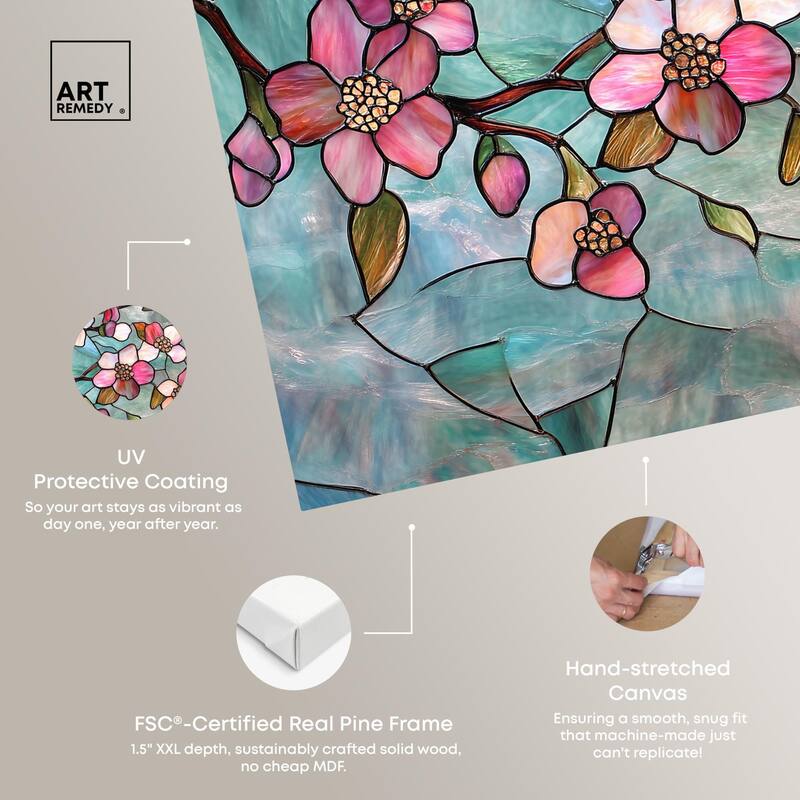 Shimmering Spring Blossoms I Canvas by Art Remedy, Gallery Wrapped