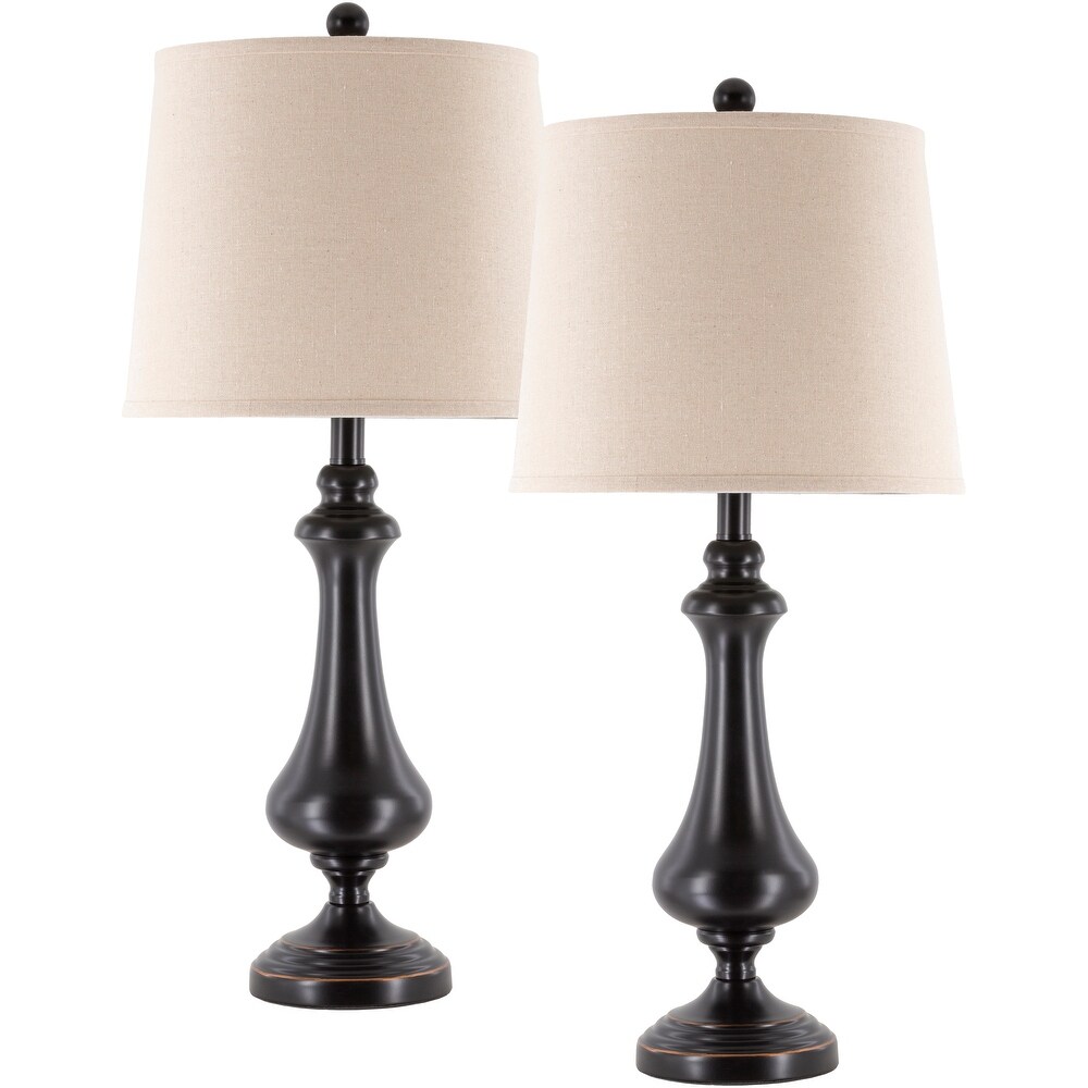 black farmhouse table lamp