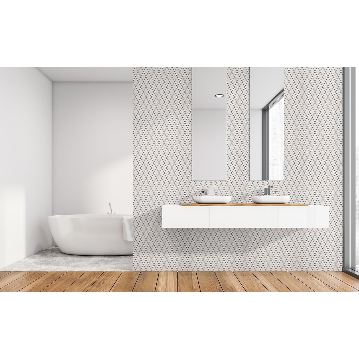 Century Harlequin Porcelain Mosaic Tile