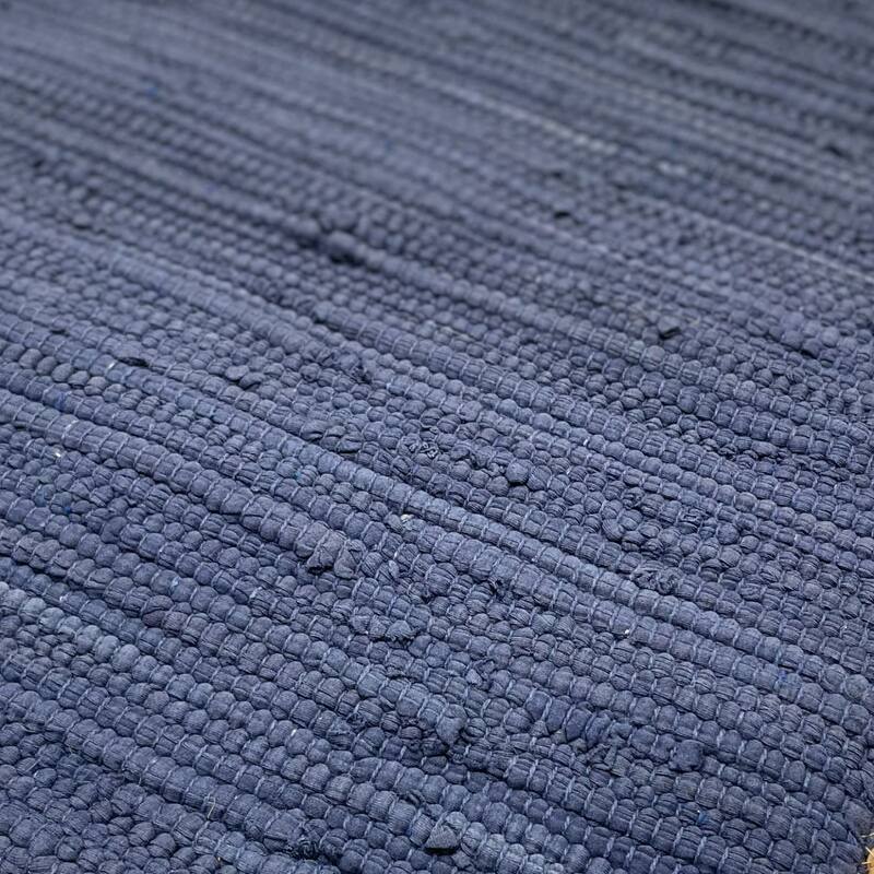 Handwoven Textured Braided Square Throw Pillow - 20" - Navy - Set of 2