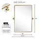 preview thumbnail 55 of 126, TEHOME Woodvale Rectangle Vertical Metal Wall Mirrors