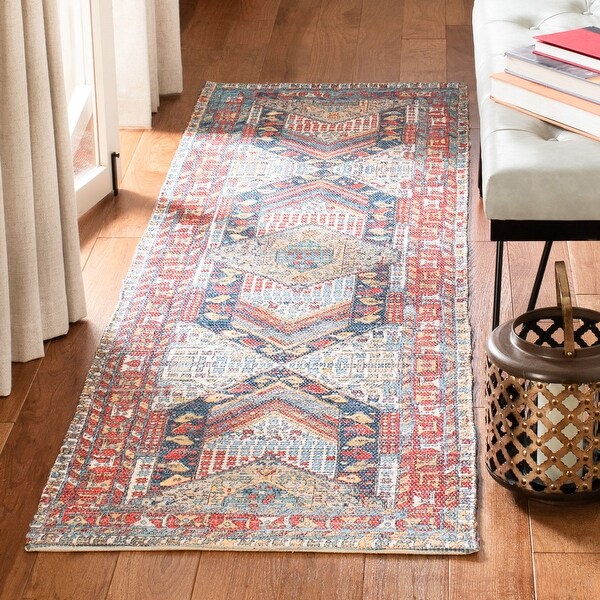 Safavieh Handmade Saffron Kamita Modern Tribal Cotton Rug. Opens flyout.