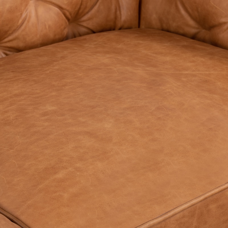 Poly & Bark Essex 74" Apartment Sofa - Full Grain Genuine Italian Leather