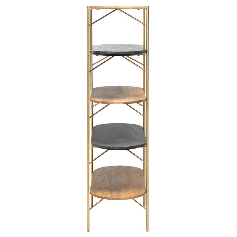 SAFAVIEH Couture Lawson Marble Bookcase - 34"W x 16"D x 59"H