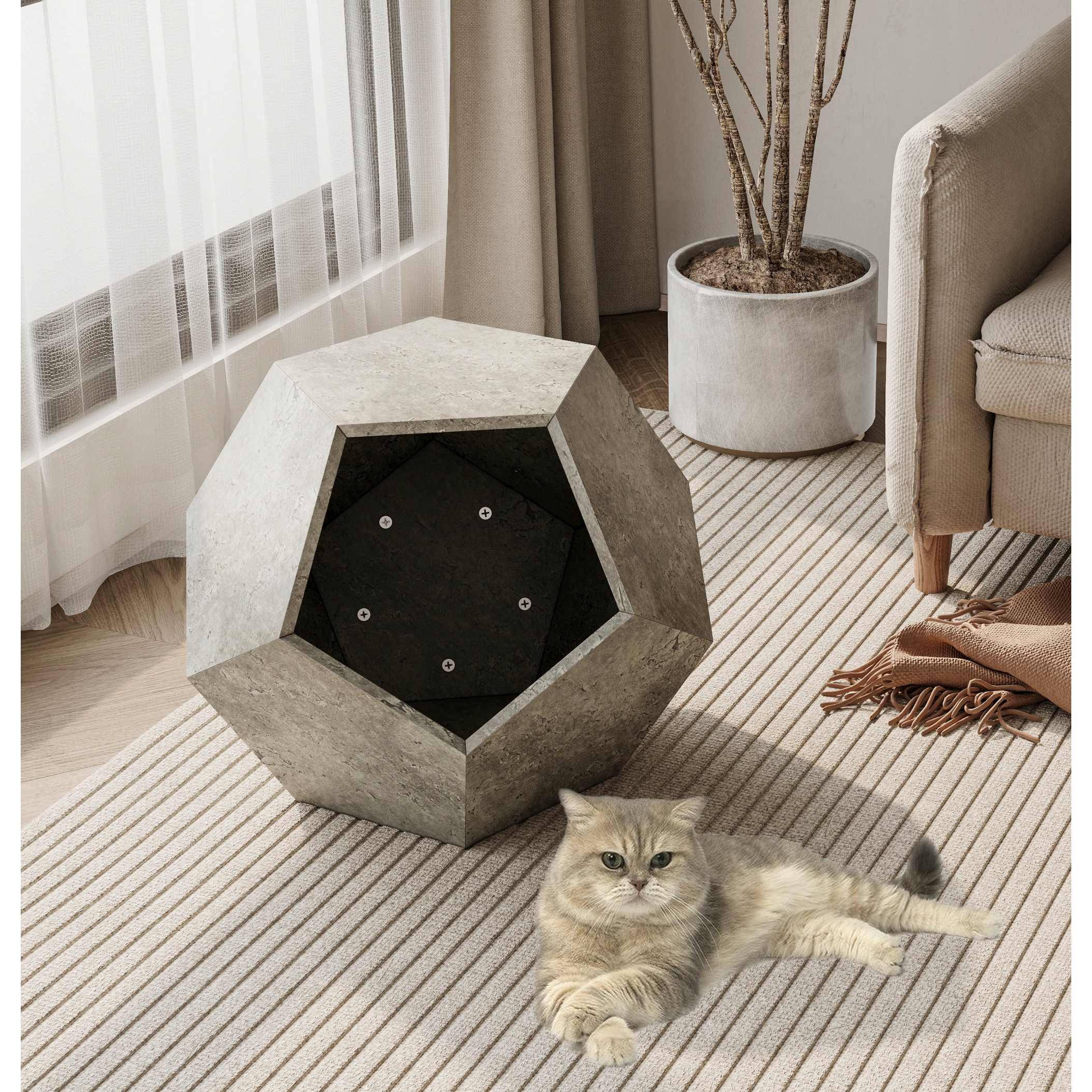25.98 Modern Pet Furniture Cat Litter Side Table On Sale Bed Bath Beyond 40692813