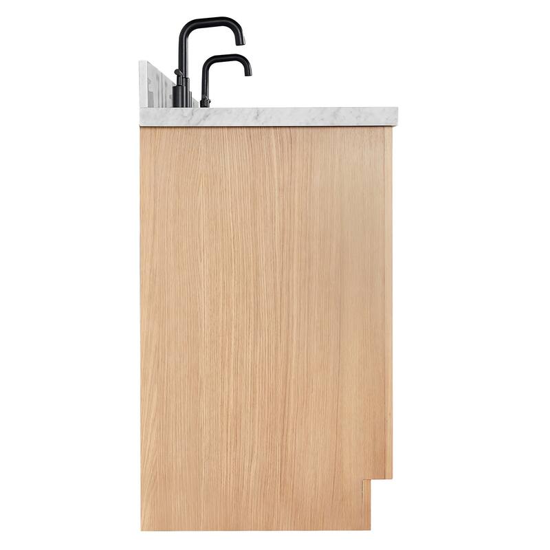 Ariel T061DCWOVO Hepburn 61" Free Standing Double Basin Vanity Set