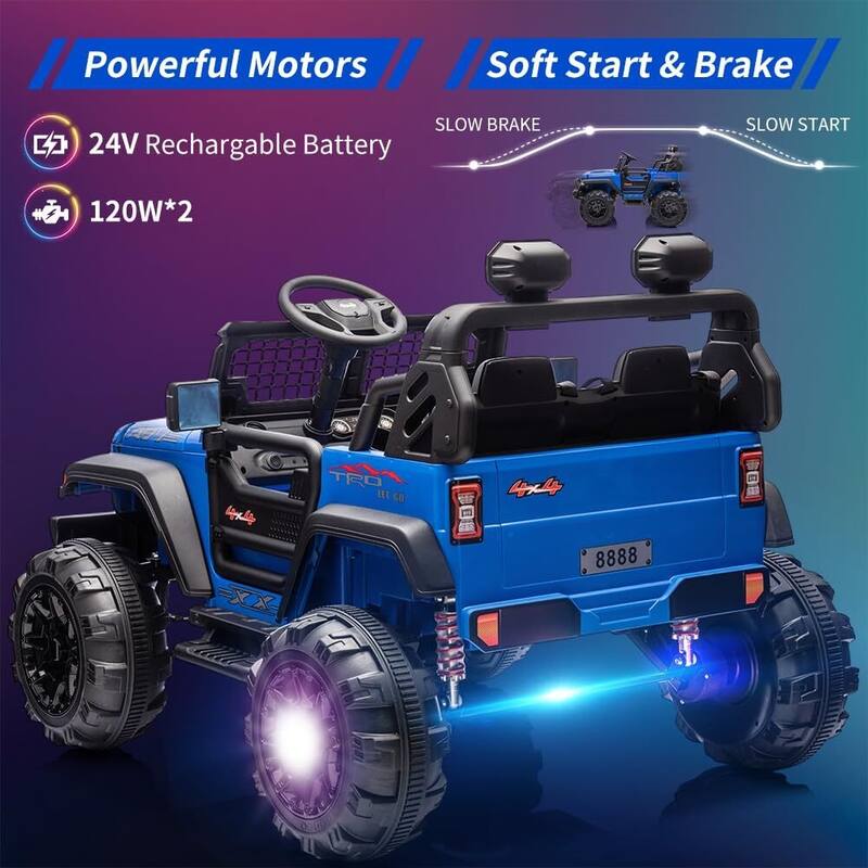 24V 9Ah Kids Ride On 2 Seaters Electric Car with Remote Control