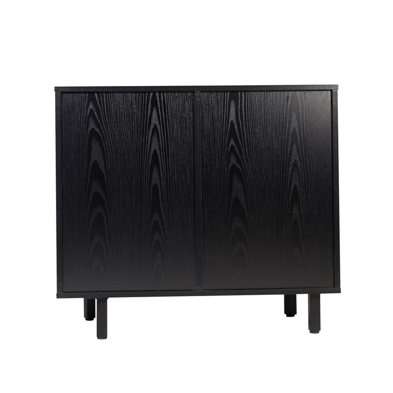 Classic Sideboard and Bar Cabinet with Open and Closed Storage