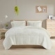 preview thumbnail 1 of 48, Leena Shaggy Faux Fur Comforter Set by Intelligent Design Ivory - Full - Queen