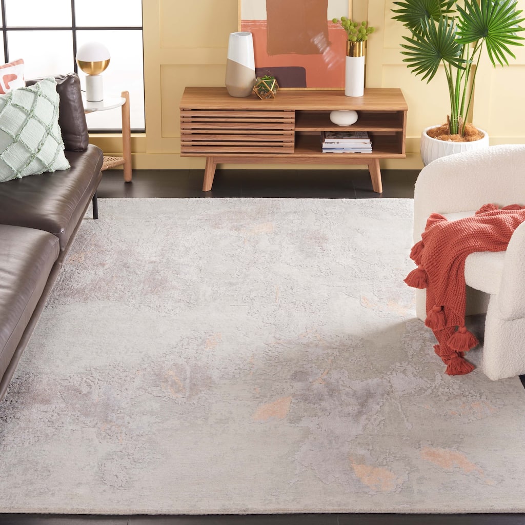 SAFAVIEH Hand-Knotted Tribeca Chandini Wool & Silk Rug