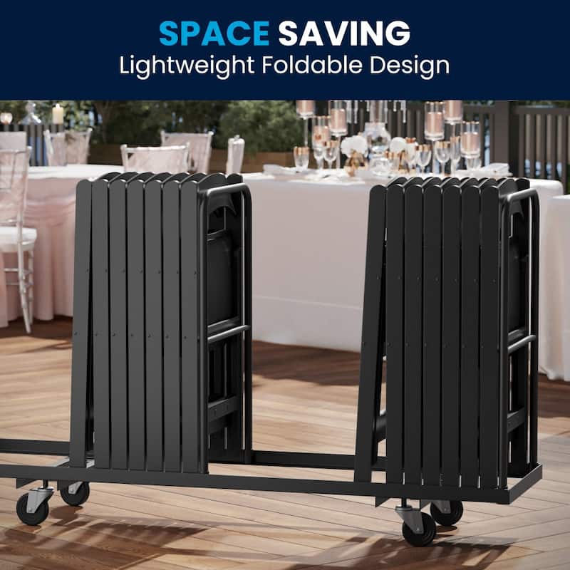 Set of 2 Folding Chairs with Padded Seats - 18"D x 17.25"W x 30.75"H