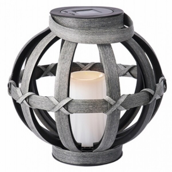 Shop Paradise Gl40016 Round Solar Basket Lantern W Flicker Led